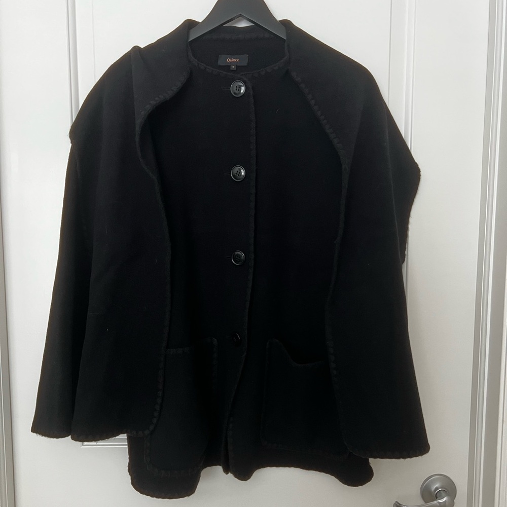 NWOT 100% Merino Wool Scarf Coat